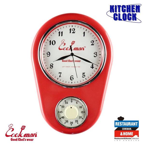 COOKMAN NbN} Lb`NbN v |v Lb`^C}[ KITCHEN CLOCK RED RED Y fB[X jp RbN}