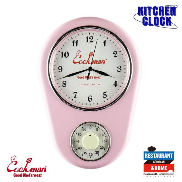 COOKMAN NbN} Lb`NbN v |v Lb`^C}[ KITCHEN CLOCK PINK LIGHT PINK Y fB[X jp RbN}