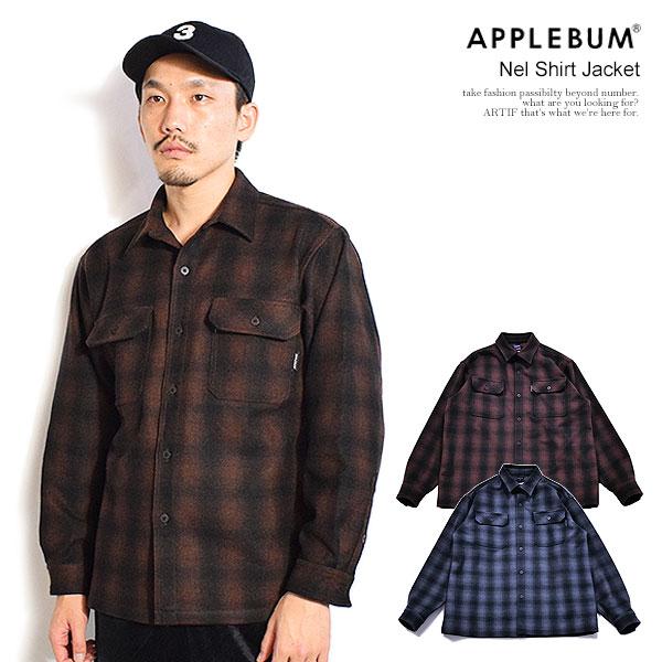 APPLEBUM アップルバム Nel Shirt Jacket メンズ ジャケット シャツジャケット チェック柄 送料無料 ストリート atfjkt APPLEBUM（アップルバム） ジャケット APPLEBUM Nel Shirt Jacket