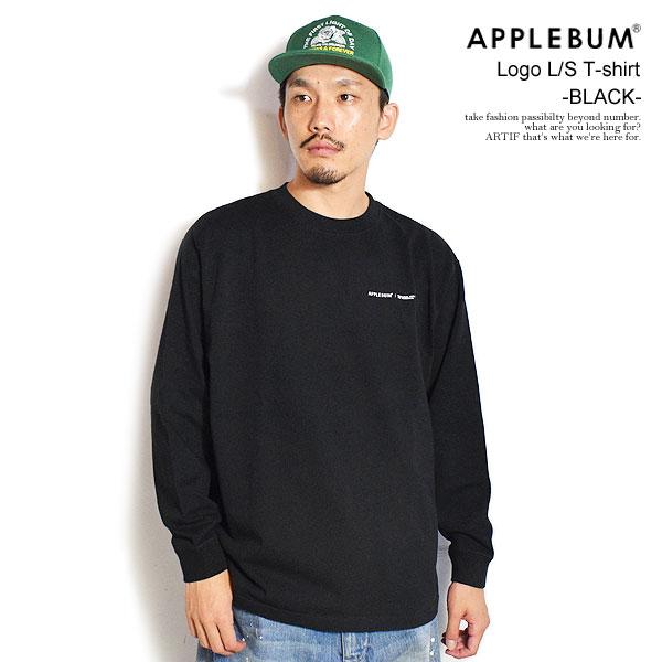 APPLEBUM（アップルバム） Tシャツ APPLEBUM Logo L/S T-shirt -BLACK 