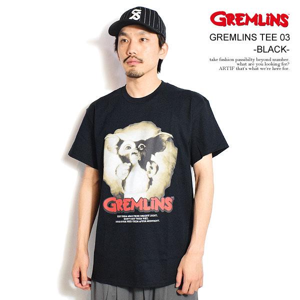 グレムリン Tシャツ GREMLINS GREMLINS TEE 03 -BLACK- メンズ 半袖 グレムリン 映画Tシャツ ギズモ GIZMO ストリート