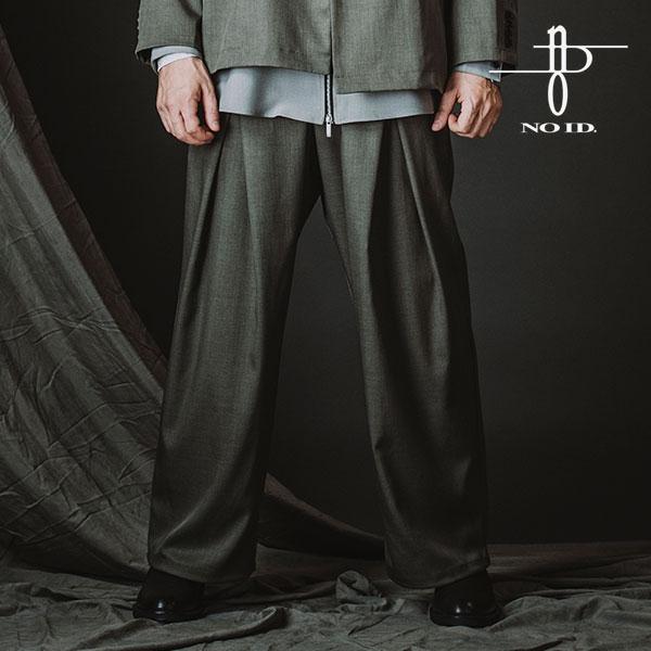ノーアイディー パンツ NO ID. BLACK 2WAYクロスタックイージーワイドトラウザーズ イージーパンツ ワイドストレート 送料無料