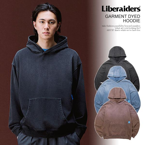リベレイダース パーカー Liberaiders GARMENT DYED HOODIE メンズ スウェット ヘビーウェイト プルオーバーフーディー 送料無料
