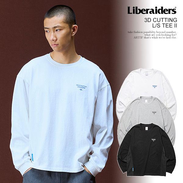 リベレイダース Tシャツ Liberaiders 3D CUTTING L/S TEE II メンズ 長袖 ロンT 3Dカット ヘビーウェイト 送料無料 ストリート