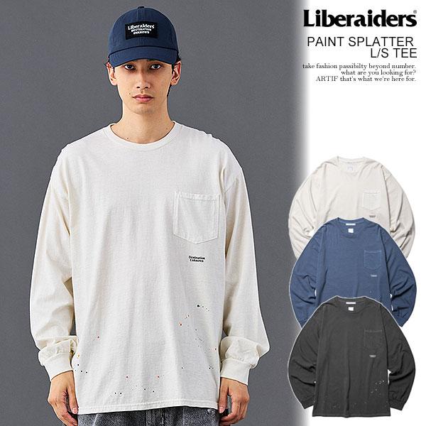 リベレイダース Tシャツ Liberaiders PAINT SPLATTER L/S TEE メンズ