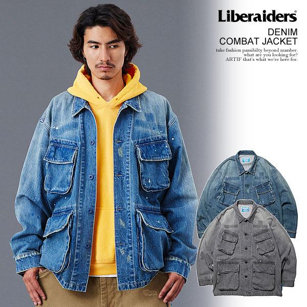 LIBERAIDERS デニム　ジャケット　リベレイダース リベレイダース ジャケット Liberaiders DENIM COMBAT JACKET メンズ