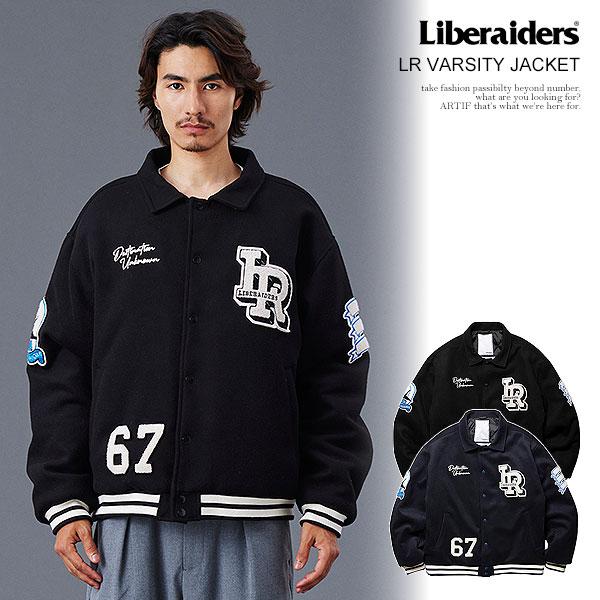 Liberaiders リベレイダース LR VARSITY JACKET メンズ ジャケット ヴァ—シティジャケット スタジャン 送料無料 ストリート atfjkt リベレイダース ジャケット Liberaiders LR VARSITY JACKET メンズ