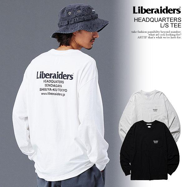 リベレイダース Tシャツ Liberaiders HEADQUARTERS L/S TEE メンズ 