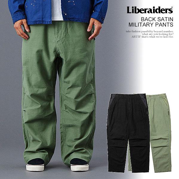 Liberaiders リベレイダース BACK SATIN MILITARY PANTS メンズ パンツ ミリタリーパンツ バックサテン ニータック 送料無料 atfpts リベレイダース パンツ Liberaiders BACK SATIN MILITARY PANTS メンズ