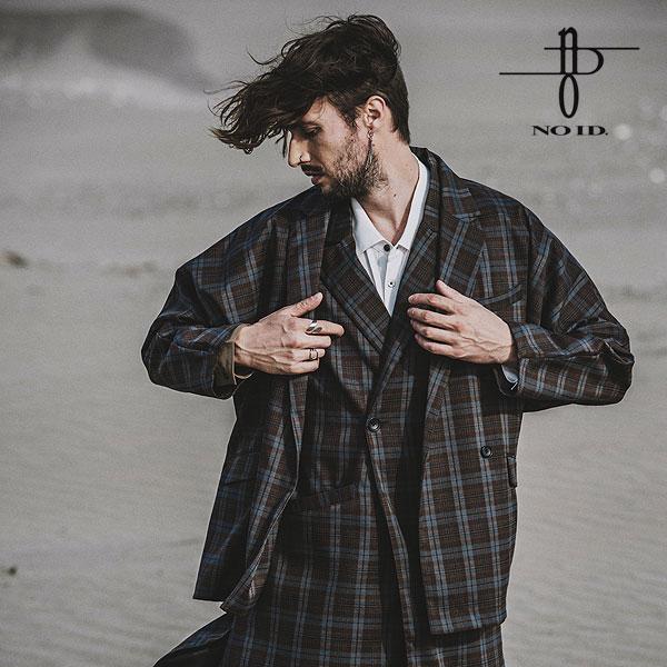 50％OFF SALE セール NO ID. ノーアイディー ドルマンスリーブダブルブレストJKT メンズ ジャケット atfjkt NO ID.（ノーアイディー） SALE セール ジャケット ドルマンスリーブ