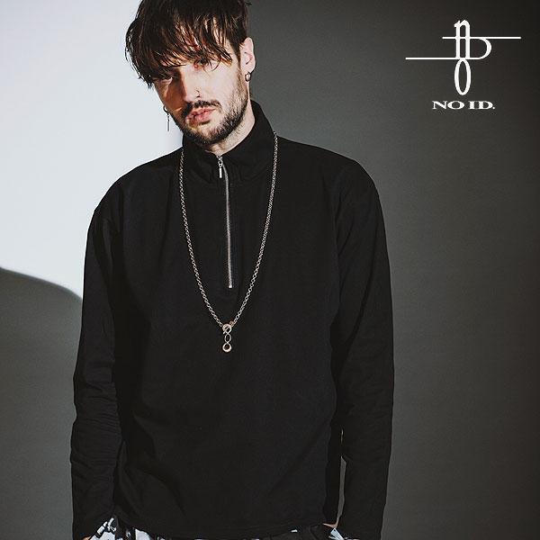 NO ID. ノーアイディー ハーフZIP-BIG-PO メンズ プルオーバー カットソー 長袖 ハーフジップ 送料無料 atftps NO ID.（ノーアイディー） SALE セール カットソー ハーフZIP-BIG-PO