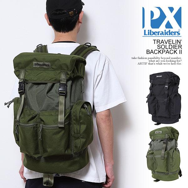 Liberaiders PX リベレイダース ピーエックス Liberaiders PX TRAVELIN’ SOLDIER BACKPACK 2 メンズ バックパック リュック atfacc リベレイダース ピーエックス バックパック Liberaiders PX TRAVELIN