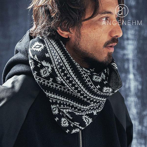 2024 秋冬 先行予約 10月上旬〜中旬入荷予定 ANGENEHM アンゲネーム Paisley pattern knit snood スヌード atfacc ANGENEHM（アンゲネーム） 2024 秋冬 先行予約 10月上旬〜中旬入荷予定