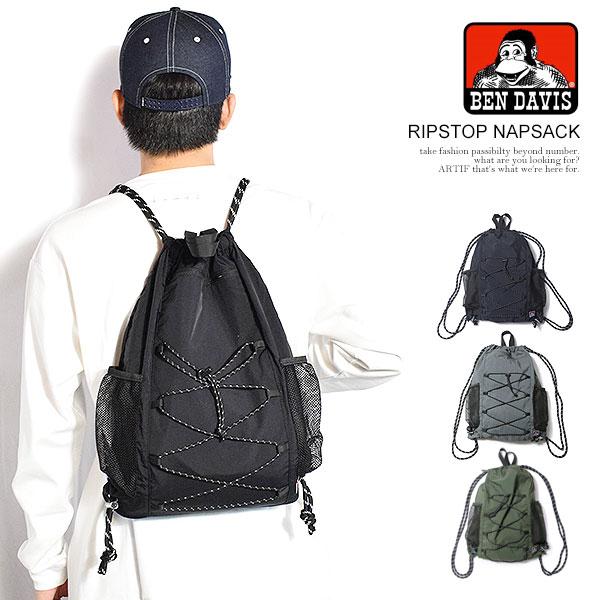 ベンデイビス ナップサック BEN DAVIS RIPSTOP NAPSACK メンズ スポーツバッグ リップストップ カバン バッグ 通勤 通学 送料無料