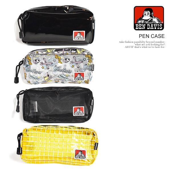 ベンデイビス ペンケース BEN DAVIS PEN CASE メンズ 筆箱 ペンポーチ 文房具 クリアペンケース ストリート