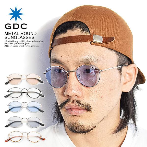 Gdc ジーディーシー サングラス ラウンドサングラス Metal Round Sunglasses メンズ カラーレンズ おしゃれ C403 Artif 通販 Yahoo ショッピング