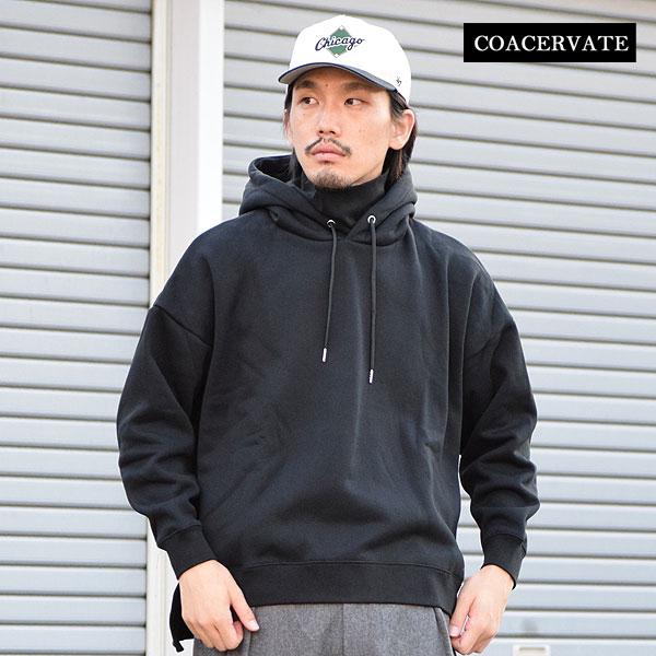 30％OFF SALE セール COACERVATE コアセルベート HIGH NECK HOOD パーカー プルオーバー ハイネック スウェット atftps SALE セール コアセルベート パーカー COACERVATE HIGH NECK HOOD