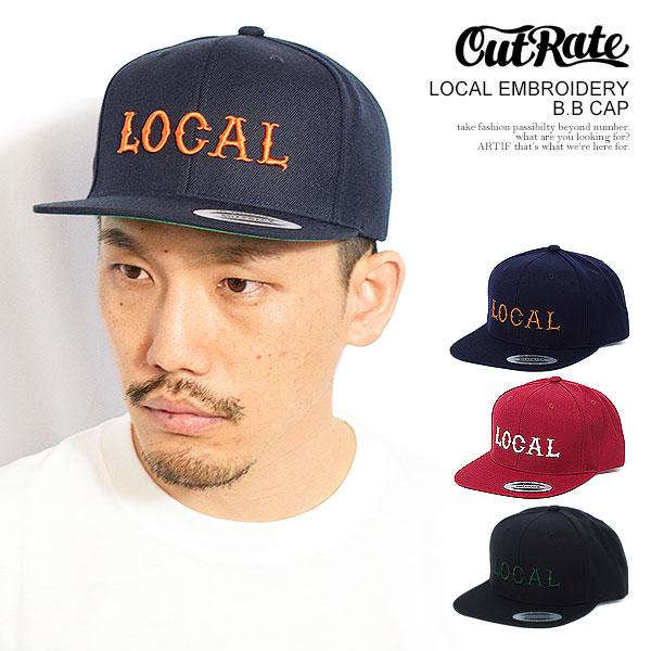 カットレイト キャップ CUTRATE LOCAL EMBROIDERY B.B CAP cutrate