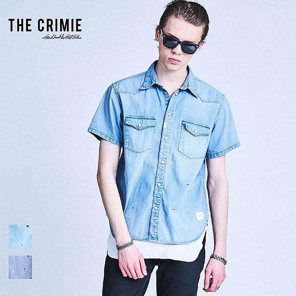 21 春夏 先行予約 4月から5月入荷予定 Crimie クライミー 半袖 シャツ Denim Short Sleeve Shirt メンズ デニムシャツ Cr1 02a1 Ss02 Artif 通販 Yahoo ショッピング