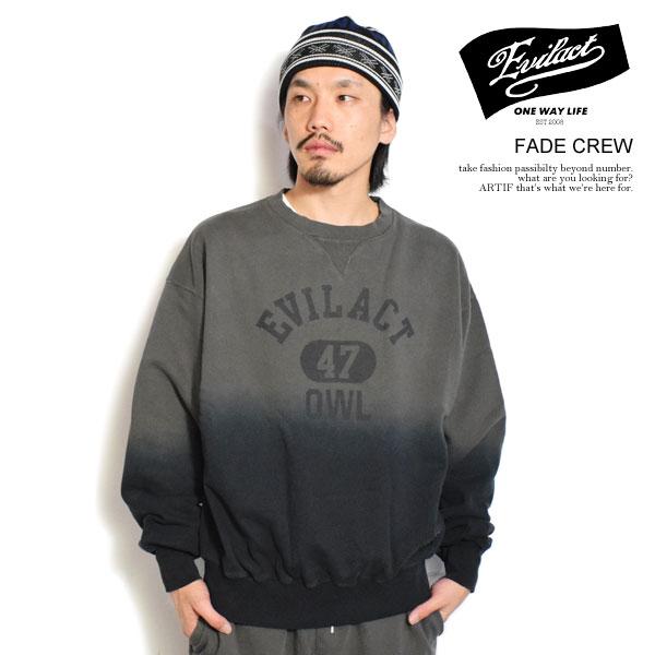 SALE セール イーブルアクト スウェット EVILACT FADE CREW メンズ 