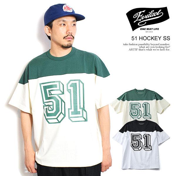 イーブルアクト Tシャツ EVILACT 51 HOCKEY SS メンズ 半袖 オリジナル
