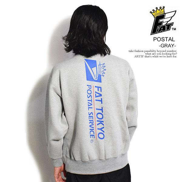 SALE セール エフエーティー スウェット FAT POSTAL -GRAY- メンズ