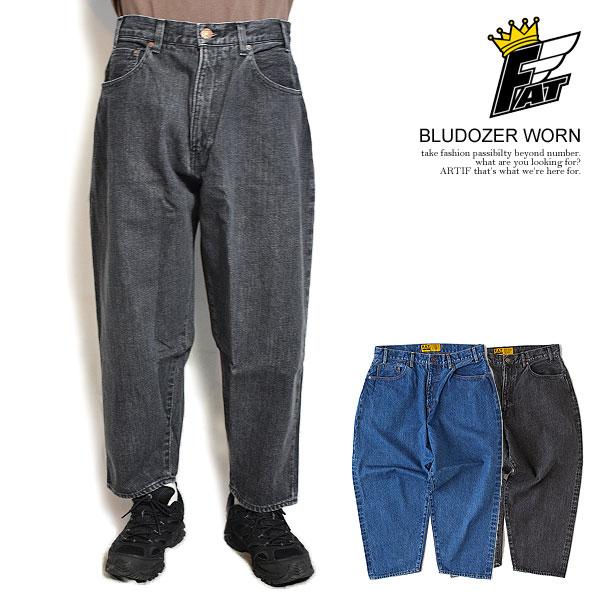 FAT エフエーティー パンツ BLUDOZER WORN メンズ デニムパンツ FAT エフエーティー パンツ BLUDOZER WORN メンズ デニムパンツ