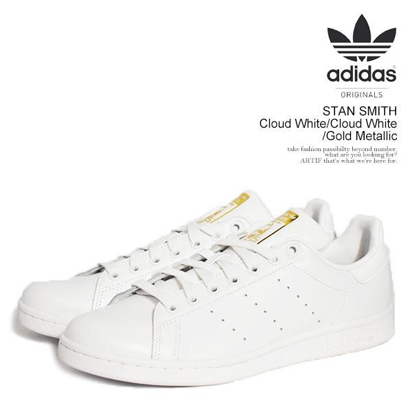 アディダス オリジナルス スニーカー adidas Originals STAN SMITH Cloud White/Cloud White/Gold Metallic スタンスミス テニスシューズ