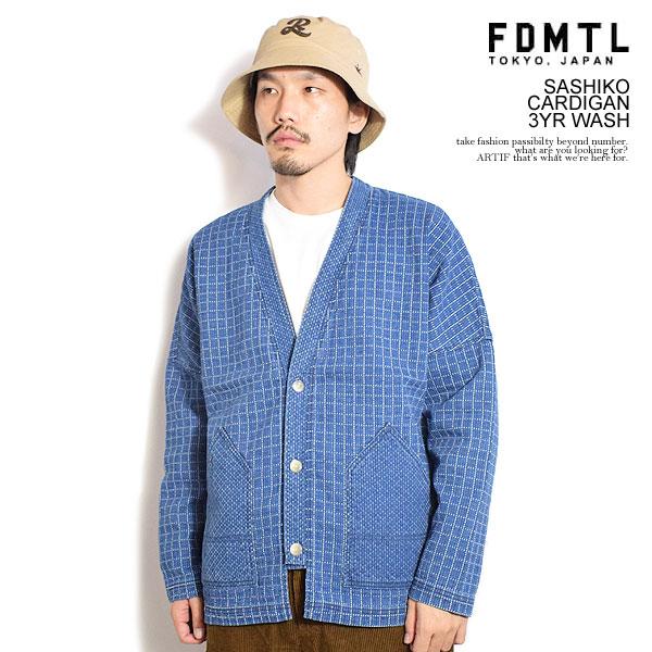 FDMTL ファンダメンタル カーディガン SASHIKO CARDIGAN 3YR FDMTL ファンダメンタル カーディガン SASHIKO CARDIGAN 3YR