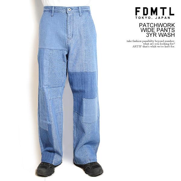 FDMTL（ファンダメンタル） パンツ FDMTL PATCHWORK WIDE PANTS 3YR 