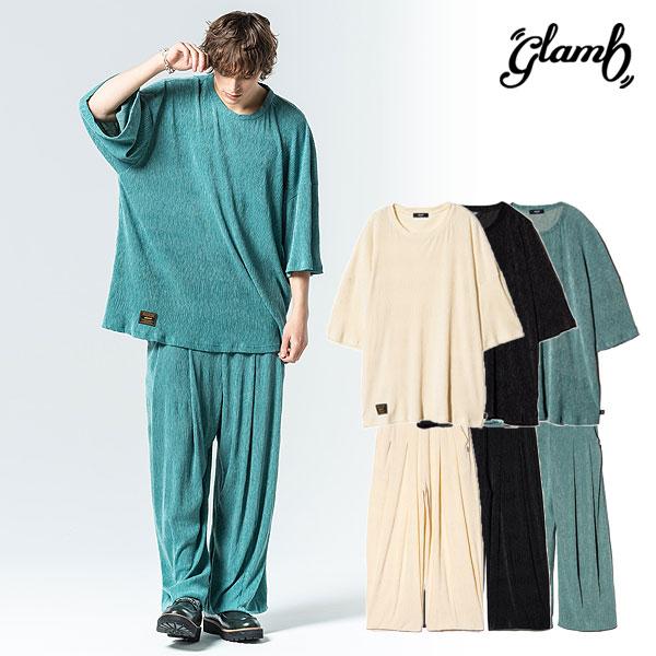 glamb グラム Glamour Crepe T-Shirt Set Up セットアップ 送料無料 atfset glamb（グラム） セットアップ glamb Glamour Crepe T-Shirt Set Up