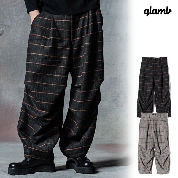 グラム パンツ glamb Glen Check Wide Pants グレンチェックワイド 