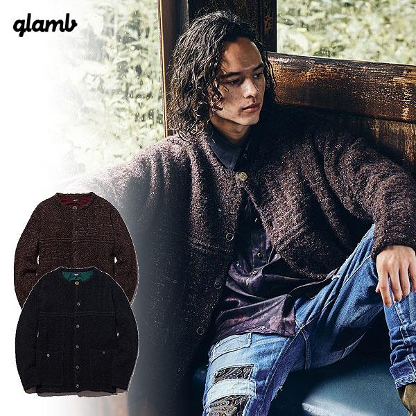 glamb（グラム） SALE セール No Collar Knit JKTノーカラーニット