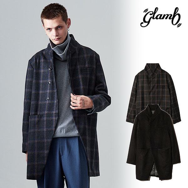 2025 冬 先行予約 12月下旬〜1月上旬入荷予定 glamb グラム Blue Noise Stand Collar Coat コート 送料無料 キャンセル不可 atfjkt glamb（グラム） コート glamb Blue Noise Stand Collar Coat 送料無料