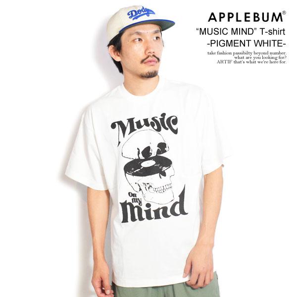 APPLEBUM（アップルバム） Tシャツ “MUSIC MIND” T-shirt -PIGMENT