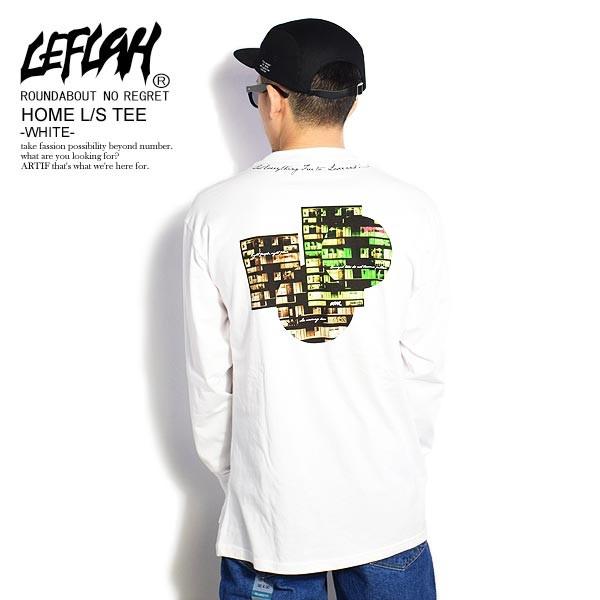 LEFLAH QUALITY CONTROL レフラー 長袖Tシャツ HOME L/S TEE -WHITE 