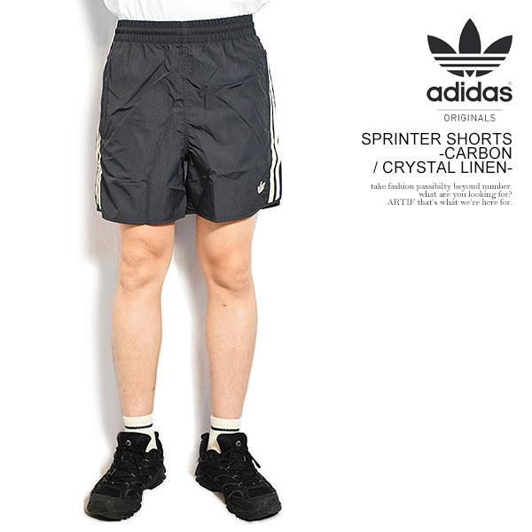 アディダス オリジナルス ショートパンツ adidas Originals SPRINTER SHORTS -CARBON / CRYSTAL LINEN- スプリンターショーツ