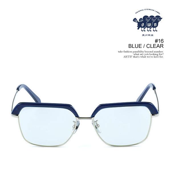 オウン サングラス OWN #16 BLUE / CLEAR メンズ メガネ