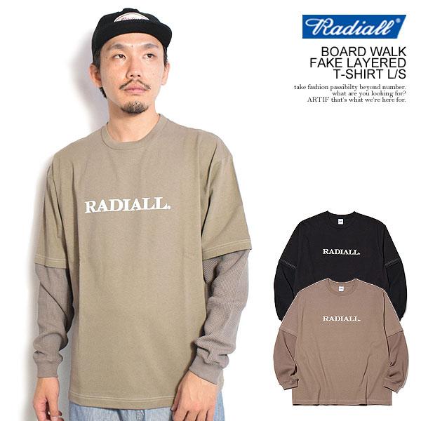 RADIALL ラディアル BOARD WALK - FAKE LAYERED T-SHIRT L/S radiall メンズ Tシャツ 長袖 ロンT フェイクレイヤード atftps SALE セール ラディアル Tシャツ RADIALL BOARD WALK - FAKE LAYERED T
