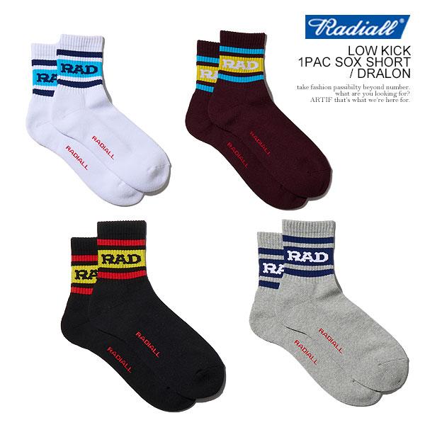ラディアル ソックス RADIALL LOW KICK - 1PAC SOX SHORT / DRALON radiall メンズ 靴下 ショートソックス スケーターソックス