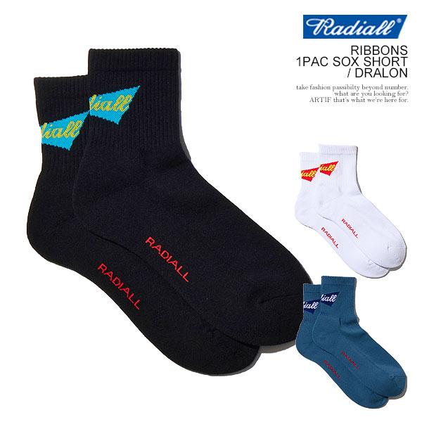 ラディアル ソックス RADIALL RIBBONS - 1PAC SOX SHORT / DRALON radiall メンズ 靴下 ショートソックス スケーターソックス