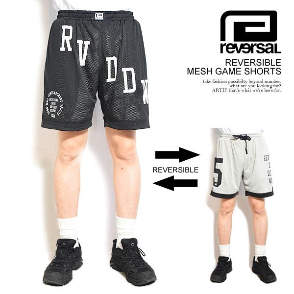 SALE セール リバーサル ショートパンツ reversal REVERSIBLE MESH GAME SHORTS メンズ ゲームショーツ リバーシブル