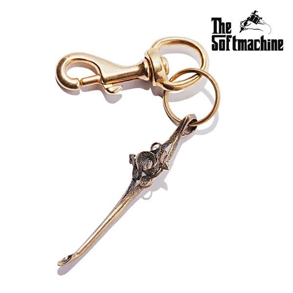 【受注生産商品 (3週間〜1ヶ月)】 SOFTMACHINE ソフトマシーン SNAKE KEY CHAIN キーリング 送料無料 キャンセル不可 atfacc Softmachine（ソフトマシーン） 【受注生産商品 (3週間〜1ヶ月