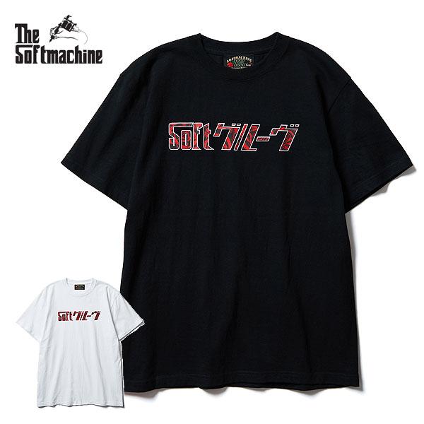 SALE セール SOFTMACHINE×電気グルーヴ ソフトマシーン Tシャツ ROSE FILL SG LOGO-T メンズ 20周年