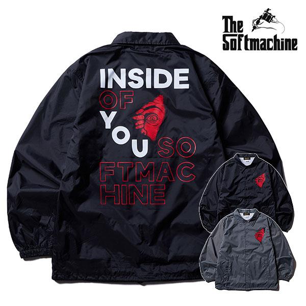 2026 春夏 先行予約 2月〜3月入荷予定 SOFTMACHINE ソフトマシーン INSIDE JK (COACH JACKET) メンズ ジャケット atftps Softmachine（ソフトマシーン） 2026 春夏 先行予約 2月〜3月入荷予定