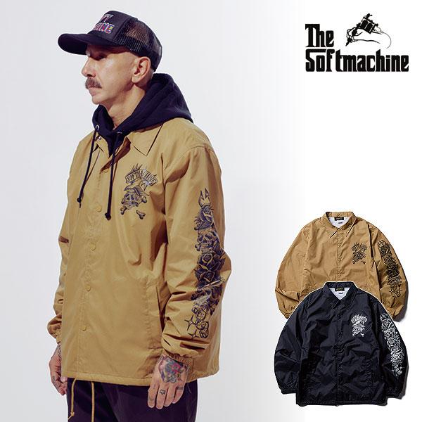 2026 春夏 先行予約 2月〜3月入荷予定 SOFTMACHINE ソフトマシーン TOTEM SKULLS JK (COACH JACKET) メンズ ジャケット atftps Softmachine（ソフトマシーン） 2026 春夏 先行予約 2月〜3月入荷予定