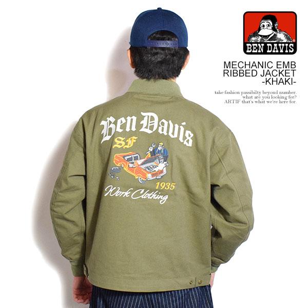 BEN DAVIS/WHITE LABEL ベンデイビス ジャケット DAVIS MECHANIC EMB