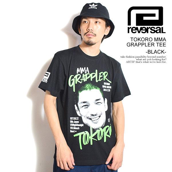 リバーサル Tシャツ reversal TOKORO MMA GRAPPLER TEE -BLACK- メンズ 