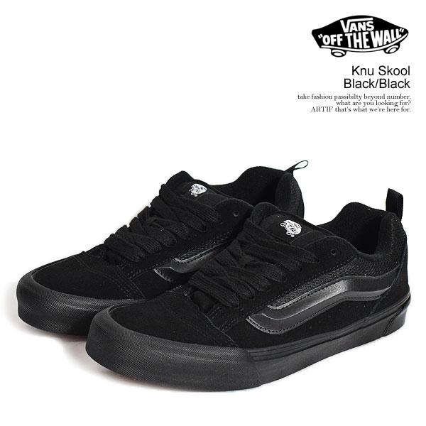 新品　VANS Knu Skool 24cm バンズ　ニュースクール　黒 VANS（ヴァンズ） スニーカー VANS Knu Skool Black/Black メンズ