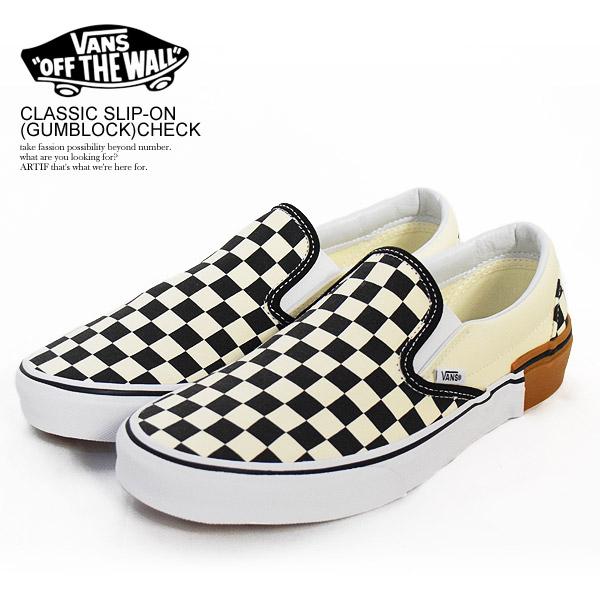 バンズ スニーカー VANS CLASSIC SLIP-ON (GUMBLOCK) CHECK